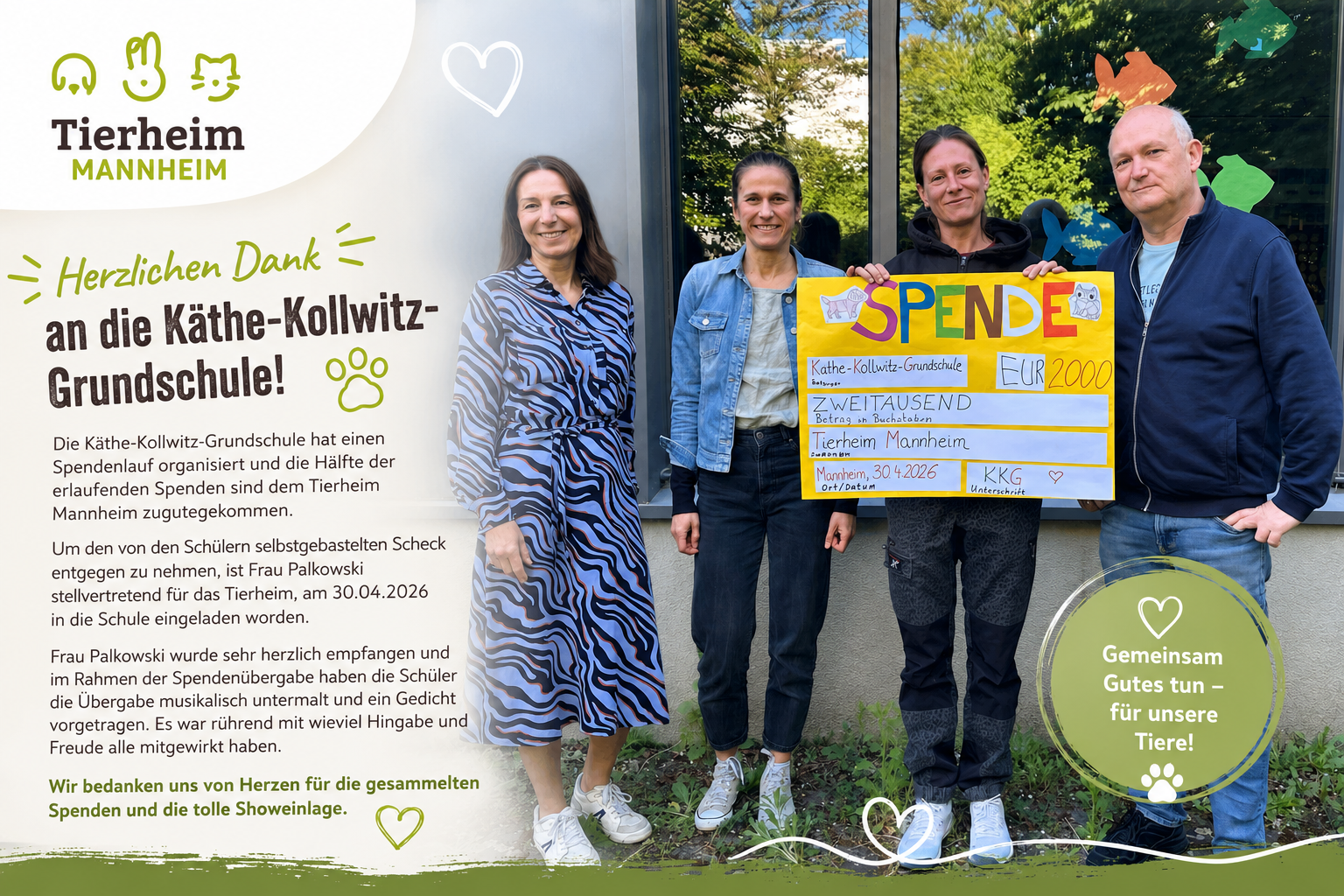 Danke für die Spende